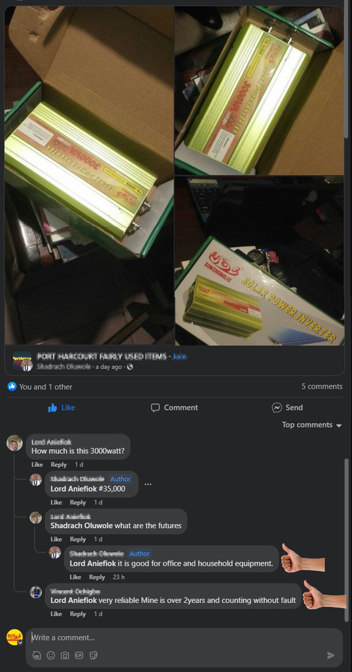 Customers Review-Inverter