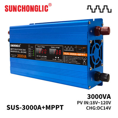 Onduleur solaire MPPT 3000W avec onde sinusoïdale modifiée pour conversion 12V CC à 220V CA