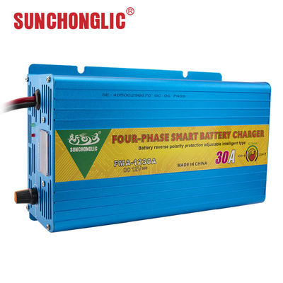 قیمت خوب Smart 30A چهار مرحله شارژ AGM GEL شارژر باتری سبک برای باتری های اسید سرب آنلاین