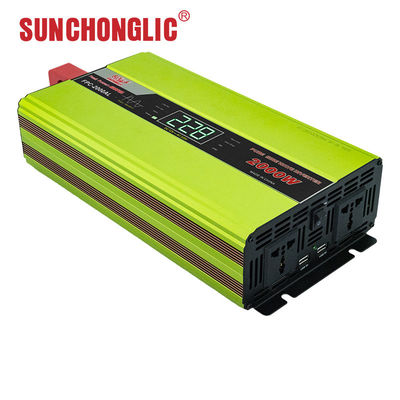 अच्छी कीमत 2000W 12V 220V प्योर साइन वेव इन्वर्टर ऑफ ग्रिड सोलर पावर इन्वर्टर डुअल USB चार्जिंग के साथ ऑनलाइन