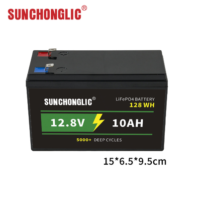 12.8V 10Ah LiFePO4 Portable Lithium Battery Pack For Residential And Off-Grid Solar
