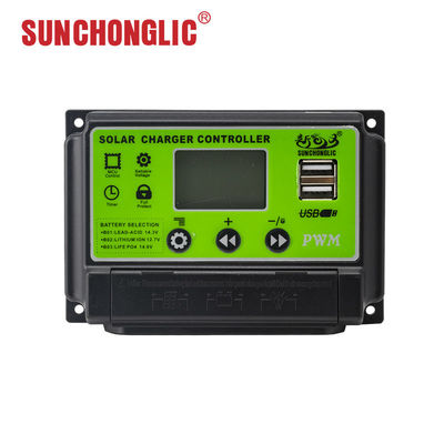 Buon prezzo Regolatore di carica solare PWM 20A 12V/24V con display LCD per uso domestico in linea