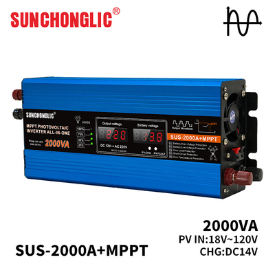 Good price 2000w solar charge inverter mppt modified sine wave power inverter 12v to 220v  online