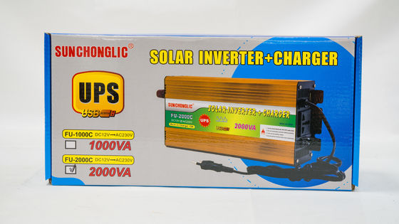 Giá tốt. Bộ sạc biến tần thông minh 2000W với Chống quá tải và Sóng hình sin hiệu chỉnh để chuyển đổi nguồn 12V sang 220V trực tuyến