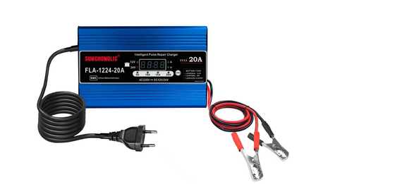 Buen precio Cargador de batería inteligente universal con detección automática de 12V/24V, modo de reparación por impulsos y pantalla LCD para baterías LiFePO4 en línea
