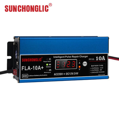 Good price 10A Smart Lithium Battery Charger with Auto Voltage Recognition 10A Current and Rugged Design online