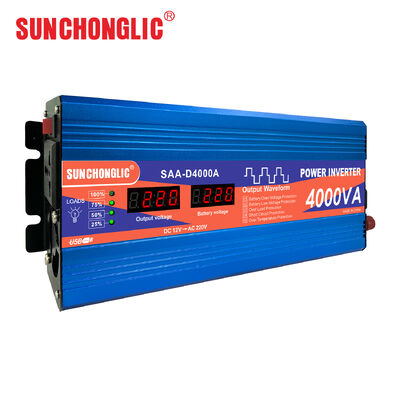 Bon prix SAA - Un onduleur d'onde sinusoïdale modifié de 4000 W avec une capacité de conversion de 12 V à 220 V et une prise USB de 1 A. en ligne