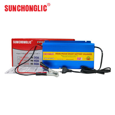 Harga yang bagus Pengisi Daya FMA 12V 50A Kompatibel dengan Baterai Asam Timbal AGM dan GEL, dengan Algoritma Pengisian Empat Langkah dan Kompensasi Suhu on line