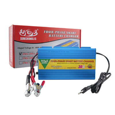 Buen precio Cargador de Batería Inteligente FMA 12V 30A con Carga de Cuatro Etapas para Baterías AGM, GEL y Plomo-Ácido — Diseño Ligero en línea