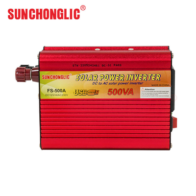 अच्छी कीमत 500W ऑफ ग्रिड पावर इन्वर्टर 12V DC 500W संशोधित साइन वेव इन्वर्टर USB आउटपुट ऑनलाइन