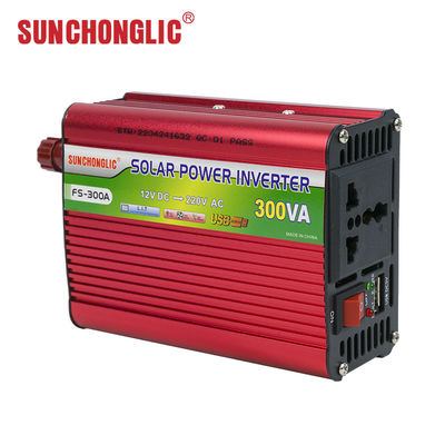 Bom preço Inversor de energia de onda senoidal modificada de 300VA 12V para 220V com saída USB para aplicações solares on-line