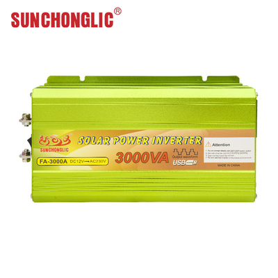 Bom preço 12V 220V 3000va Output de inversor de energia solar 5V 1A USB Modificado / forma de onda quadrada on-line