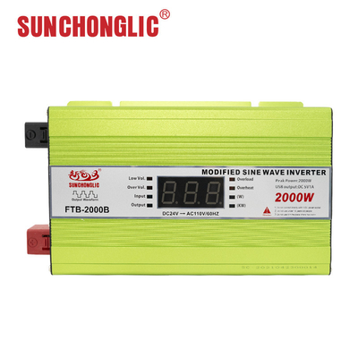 Good price Home AC 60Hz 2000w Modified Sine Wave Inverter 24V To 110V Intelligent online