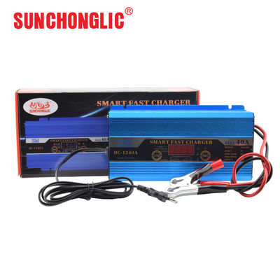 Goede prijs Driefasige Oplader 12V 40A AGM GEL Acculader met LED-display voor Loodzuur Autobatterijen online