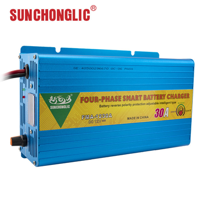 Good price Smart 30A 12 Volt Gel Battery Charger Four Step Lightweight Easy Connection online