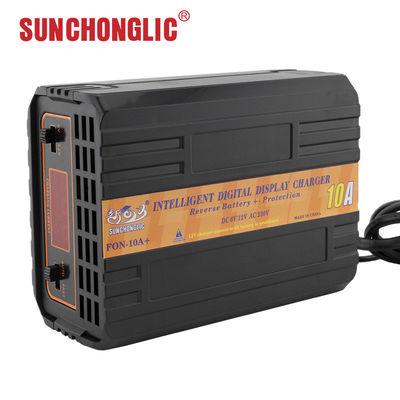 Buon prezzo Caricabatterie per auto al piombo con modalità di carica PWM, carica a tre stadi e ingresso AC 150V-250V in linea