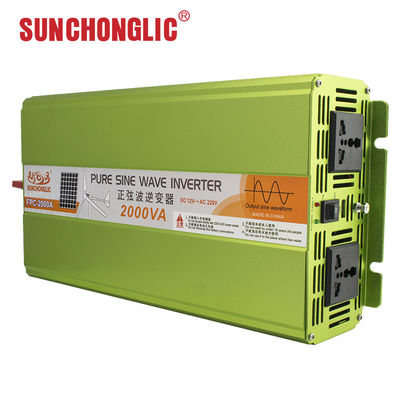 ভালো দাম 2000W বিশুদ্ধ সাইন ওয়েভ ইনভার্টার, 5V 1000mA USB এবং ডিসি থেকে এসি পাওয়ার রূপান্তরের জন্য একাধিক সুরক্ষা সহ অনলাইন