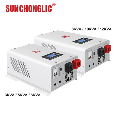 Good price 48V Low Frequency 6kw Hybrid Solar Inverter 80A With Smart Energy Management AC Charger online