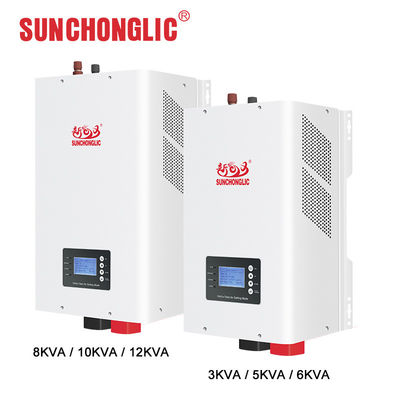 Bon prix Onduleur hybride solaire 48V 12KW avec onde sinusoïdale pure et technologie MPPT en ligne
