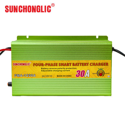 Buen precio Cargador de baterías AGM GEL de 220 V con carga en cuatro etapas y salida de 12 V 30 A para baterías de plomo en línea