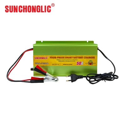 Good price Multi Stage AGM GEL Battery Charger 12V 50A Temperature Compensation online