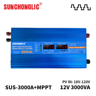 quality MPPT Solar Photovoltaic Inverter 12v 220v Dc Ac 3000va 3000w Quiet Operation factory
