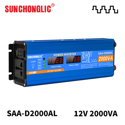 Good price 2000W Display Inverter Modified Sine Wave Inverter DC 5V 1A USB 12v 220v  online
