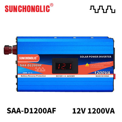 Bom preço Inverter de energia solar de 1200W com ecrã LCD e funcionamento silencioso para eletrodomésticos on-line