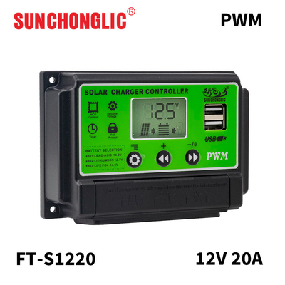 Good price Intput 50A PWM Solar Charger Controllers 2A Output 12v 24v Solar Charge Controller online