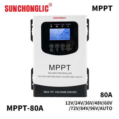 Anticorrosive 230VDC 80A MPPT Solar Charge Controller Discharging Protection