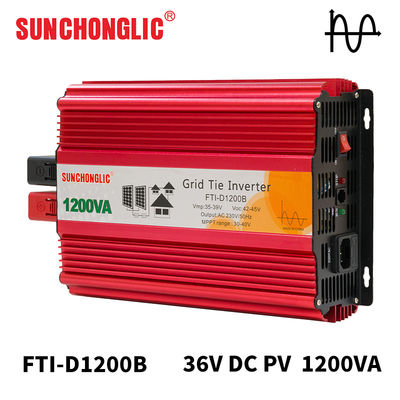 Buen precio Inversor de conexión a red de onda sinusoidal pura de 1200W con pantalla LCD para sistemas solares conectados a la red en línea