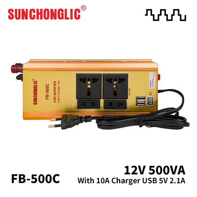 良い値段 500va 改造されたシナス波 カーインバーター ソーケット変換器 充電器 12v から 220v オンライン
