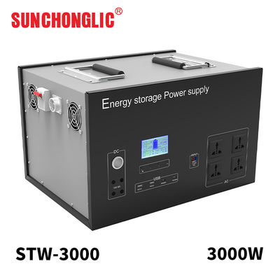 3000W Pure Sine Wave Solar Powered Generator with LiFePO4 Battery for Outdoor Camping and Emergency Power
