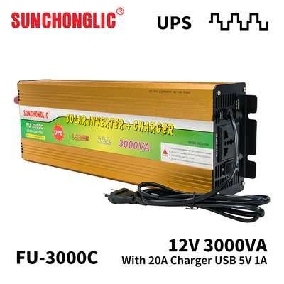 Buen precio Inversor de 3000w 3000va Ups con cargador de onda senoidal modificada 50Hz 12v 220v para uso doméstico en línea