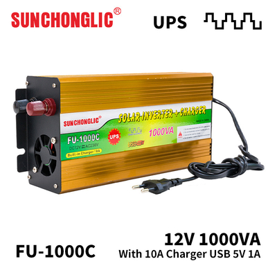 İyi bir fiyat. 1000va Ups Şarj Değiştiricisi Dönüştürülmüş Sinüs Dalga Güneş UPS Değiştiricisi 12v 220v AC şarj ile çevrimiçi