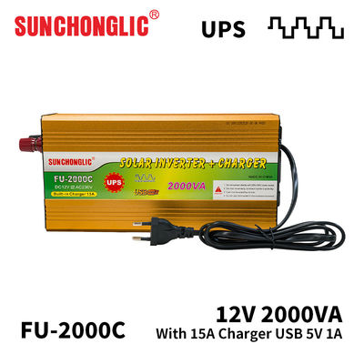 ราคาดี 2000VA ปรับปรุงเครื่องชาร์จ UPS Inverter Sine Wave พร้อมการป้องกันความอ้วนสําหรับใช้ในบ้าน ออนไลน์
