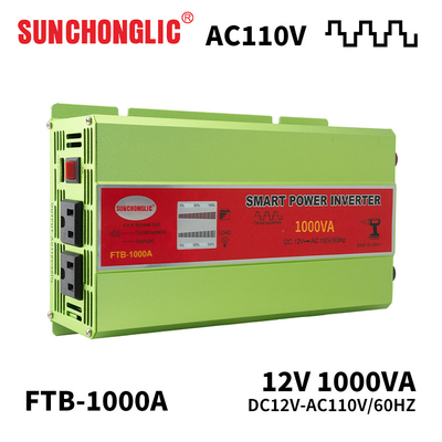 İyi bir fiyat. Akıllı Şebeke 1000W Değiştirilmiş Sinüs Dalga Değiştiricisi 12v DC 110v AC 60Hz çevrimiçi