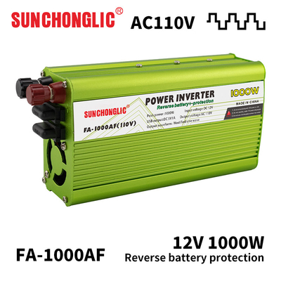 Buen precio Invertidor de potencia de onda senoidal modificado de 1000W Invertidor de potencia de onda senoidal de 12VDc 110VAc Carga USB en línea