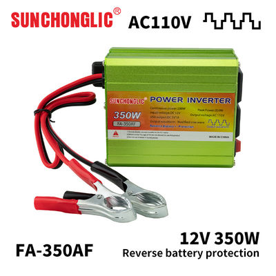 Harga yang bagus 350W 12V hingga 110V 60Hz Inverter Daya Gelombang Sinus yang Dimodifikasi untuk penggunaan Off Grid on line