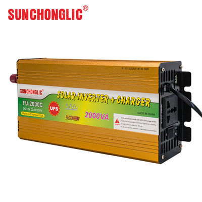 Buen precio Cargador de inversor de 2000W con protección contra sobrecargas para la conversión de potencia de 12V a 220V en línea
