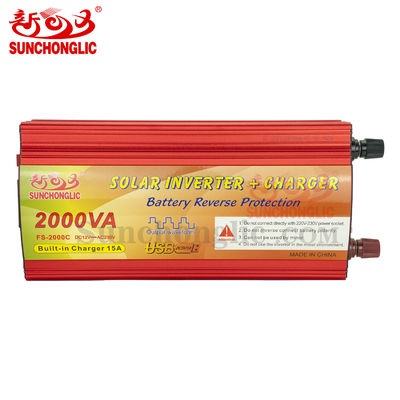 Buon prezzo Invertitore di onde sinusoidali modificato da 2000 W con uscita USB e corrente del caricabatterie da 15 A in linea