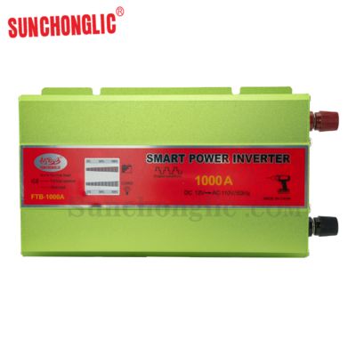 Buen precio Inversor de corriente de onda sinusoidal modificada inteligente de 1000W fuera de la red de 12V CC a 110V CA en línea