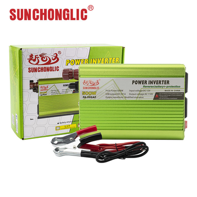 سعر جيد 500w modified sine wave inversor power inverter 12v dc to 110v ac  الانترنت