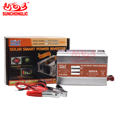 ราคาดี อินเวอร์เตอร์ 500w พร้อมจอแสดงผล LED อินเวอร์เตอร์คลื่นไซน์บริสุทธิ์ สำหรับใช้ในบ้าน DC 12v เป็น AC 230v ออนไลน์