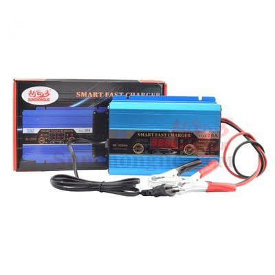 Buen precio Cargador de batería AGM GEL inteligente de 12V 20A para baterías de plomo ácido con entrada de 220V 50Hz en línea