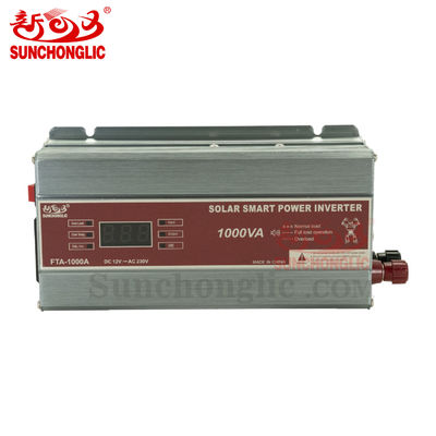 Quality 1000VA Modified Sine Wave Inverter 650W Output DC 12V to AC 220V with LED Digital Display factory