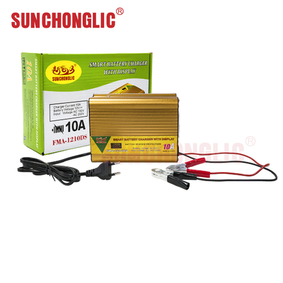 Buen precio Cargador inteligente de 12v 10a con pantalla LED - Carga profesional de múltiples etapas para baterías AGM, Gel y Plomo Ácido en línea