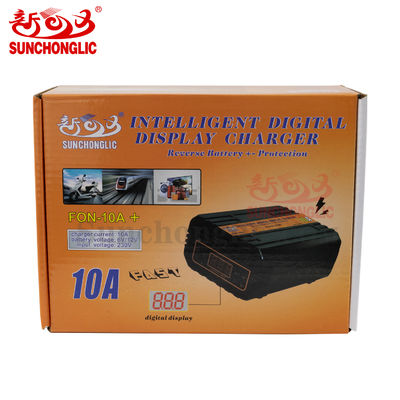 Good price PWM-controlled Three-stage AGM GEL Battery Charger with 6V/12V Charging Voltage and 10A Current for Lead Acid Car Batteries online