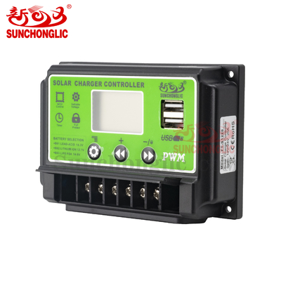 Controladores de carregador solar PWM 12V / 24V