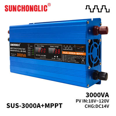 MPPT DC ile AC Dönüştürücü 12V ila 220V Modifiye Sinüs Dalga Çıkışı ile 3000W Güneş Güç İnverter